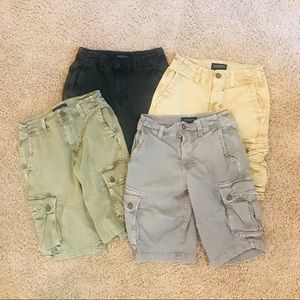 American Eagle Cargo Shorts 4 pair Sz 26